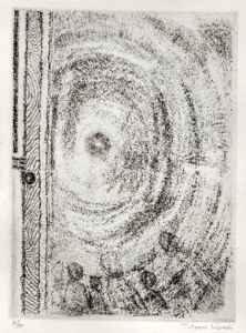 駒井哲郎版画額「かたちのないものがかたちをもとうとする原初の渾沌がそこの現出されているのであった」/Tetsuro Komaiのサムネール