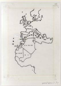 大竹伸朗画額「北アフリカ地図」/「モロッコ地図」/Shinro Ohtakeのサムネール