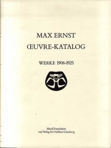 マックス・エルンスト　カタログレゾネ　全6冊揃　Max Ernst Oeuvre Katalog/Werner Spies/Sigrid & Gunter Metkenのサムネール