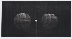 浜口陽三版画額「Almost Symmetric」/Yozo Hamaguchiのサムネール