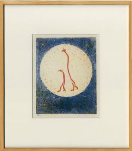 マックス・エルンスト版画額「月夜の散歩」/Max Ernstのサムネール