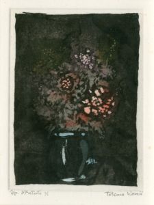 駒井哲郎版画額「花」/Tetsuro Komaiのサムネール