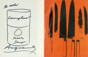 アンディ・ウォーホル ドローイング額「キャンベル　トマトスープ」/Andy Warholのサムネール