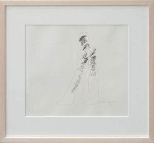 デイヴィッド・ホックニー版画額「歩く人」/David Hockneyのサムネール