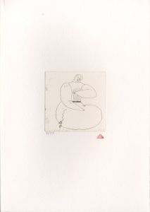 有元利夫版画額「『雲の誕生』より　No.23」/Toshio Arimotoのサムネール