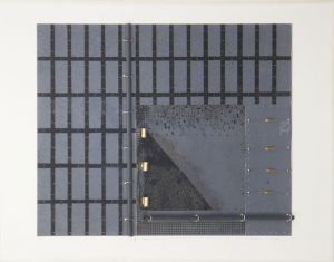 清塚紀子版画額「海へ　航跡1984M」/Kiyotsuka Norikoのサムネール