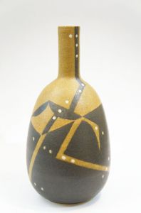 和太守卑良陶器「釉彩鳥文瓶」/Morihiro Wadaのサムネール