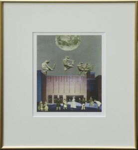 ピーター・ブレイク版画額「パラントハウスの上で踊れ」/Peter Blakeのサムネール