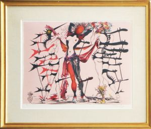 サルバドール・ダリ版画額「Femmes Fleurs」/サルバドール・ダリのサムネール