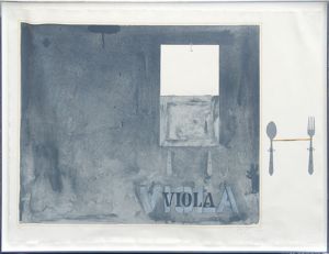 ジャスパー・ジョーンズ版画額「Viola」/Jasper Johns