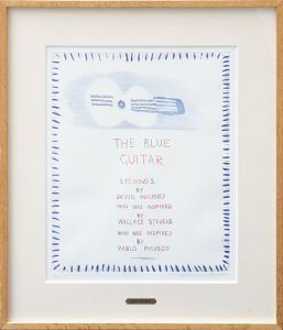 デイヴィッド・ホックニー版画額「The Blue Guitar」/David Hockneyのサムネール
