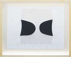 アルベルト・ブッリ版画額「白と黒C」/Alberto Burriのサムネール