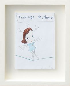 奈良美智画額「Teenage daydream」/Yoshitomo Nara