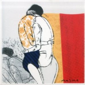 池田満寿夫美術館　陶板コースター3/池田満寿夫のサムネール