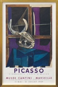 パブロ・ピカソ ポスター額「Picasso Cinquante Chefs-D'oeuvre」/のサムネール