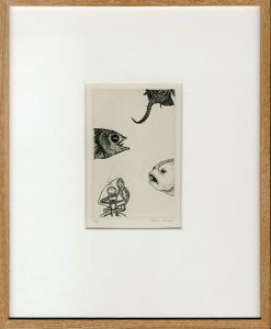 駒井哲郎版画額「海の中の静物」/Tetsuro Komaiのサムネール