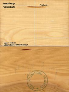ヨーゼフ・ボイス　マルチプル「木の葉書　Holzpostkarte」/Joseph Beuysのサムネール