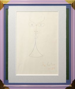 ジャン・コクトー画額「顔」/Jean Cocteauのサムネール