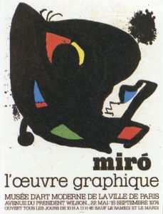 ジョアン・ミロ ポスター「Musee d'Art Moderne」
/Joan Miro