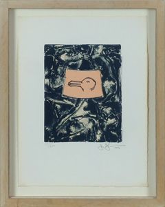 ジャスパー・ジョーンズ版画額「Untitled (from Harrey Gantt Portfolio)」/Jasper Johnsのサムネール