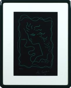 ジャン・コクトー版画額「Le Profile」/Jean Cocteauのサムネール