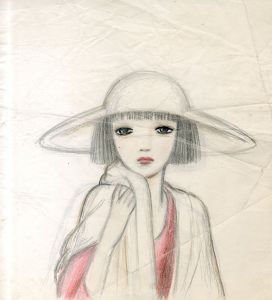 白い帽子の女性/内藤ルネ