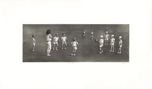 相笠昌義版画「体育の時間」/Masayoshi Aigasa