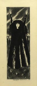 金子国義画額「女性像」/Kuniyoshi Kanekoのサムネール