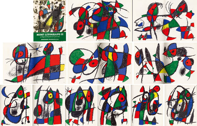 ミロ リトグラフ II Miro Litografo 1953-1963 / Joan Miro | Natsume ...