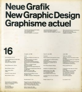 Neue Grafik/New Graphic Design/Graphisme actuel 16/Hans Neuburg/Thomas Maldonado/Peter Machler/Richard P.Lohse/Georg Radanowicz/Margit Staber/Peter Lehnerのサムネール