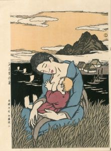 竹久夢二版画「ふる里の海」/Yumeji Takehisaのサムネール