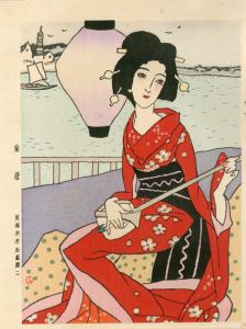 竹久夢二版画「蘭燈」/Yumeji Takehisaのサムネール