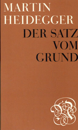 ハイデガー 根拠律 Der Satz vom Grund / | Natsume Books