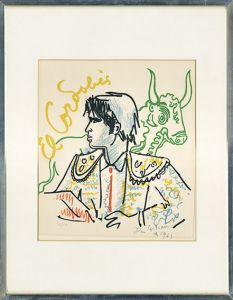 ジャン・コクトー版画額2/Jean Cocteauのサムネール