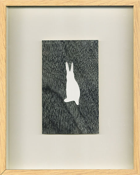 はいじまのぶひこ(配島伸彦)画額「Untitled（White Rabbit）」 / Nobuhiko Haijima | Natsume Books