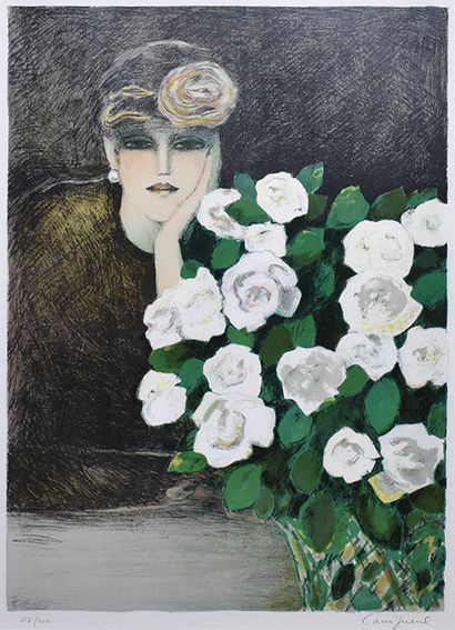 ジャン・ピエール・カシニョール版画額「白いバラ」 | Natsume Books