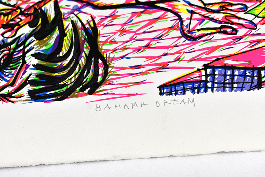 篠原有司男版画「BAHAMA DREAM」 | Natsume Books